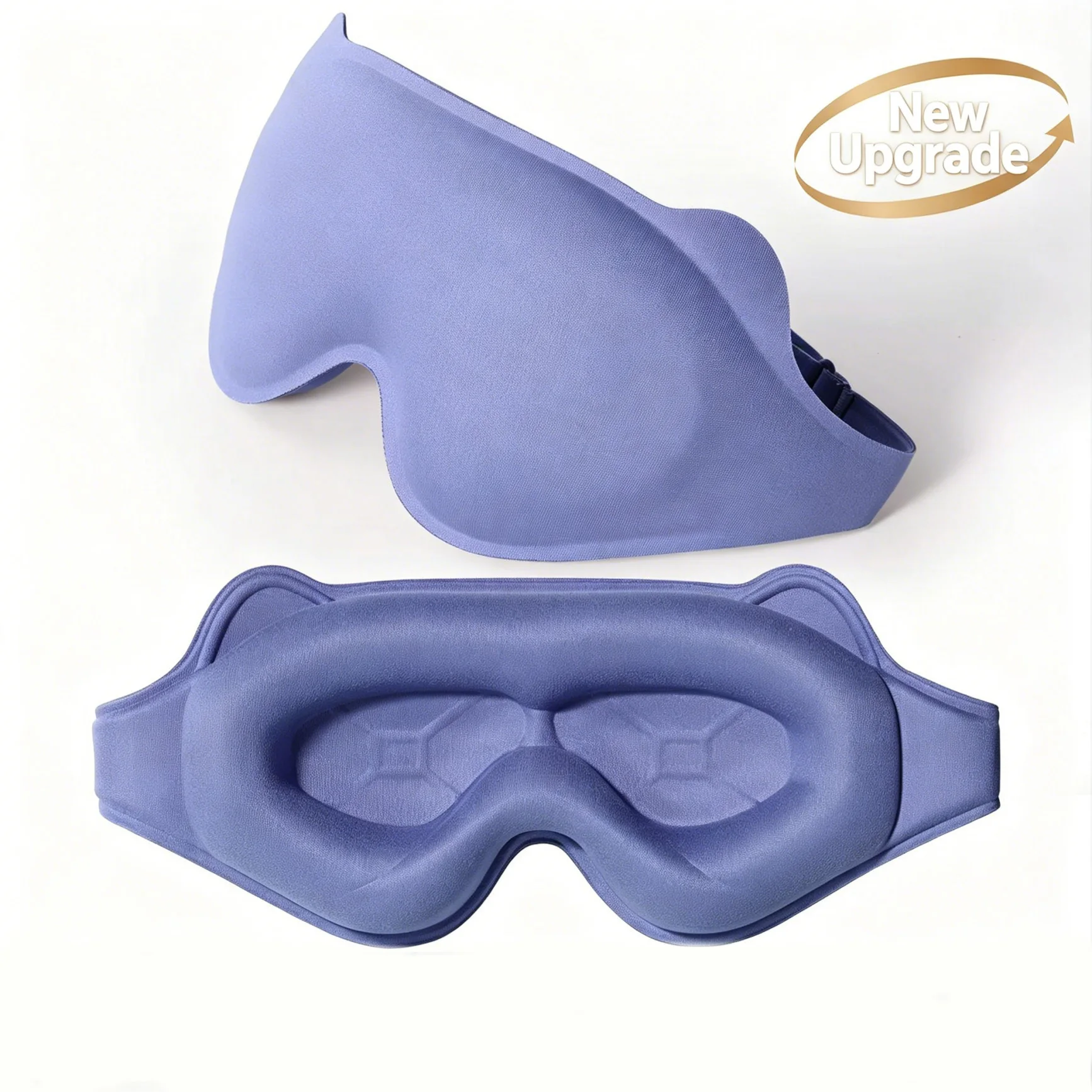 3D Eye Mask Contoured Cup Blindfold Concave Molded Ultra Light Adjustable Headband for Sleeping Night Sleep Mask Block Out Light