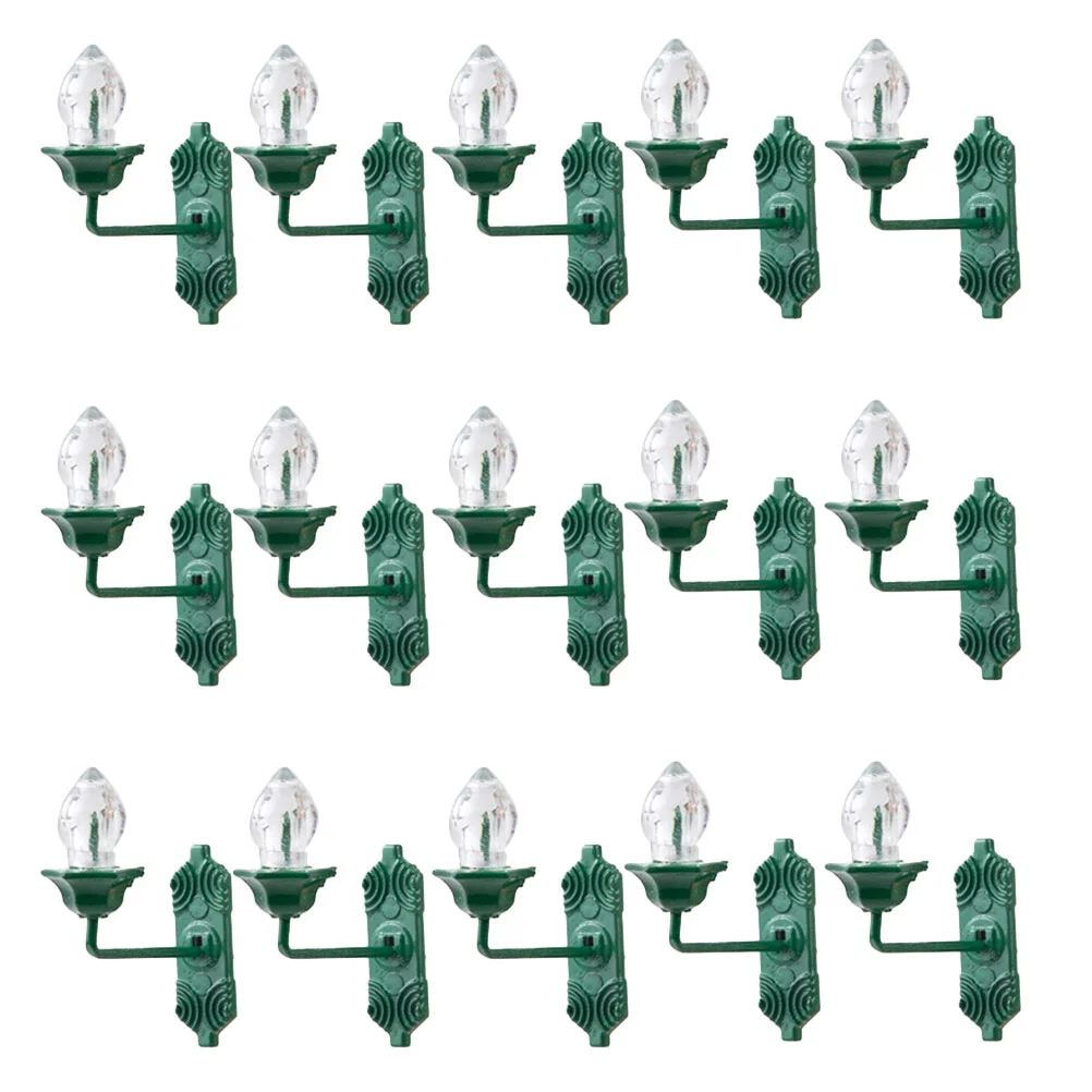 

25 Pcs Toy Room Lamp Model House Decor Stainless Steel Lights Sand Table Decors