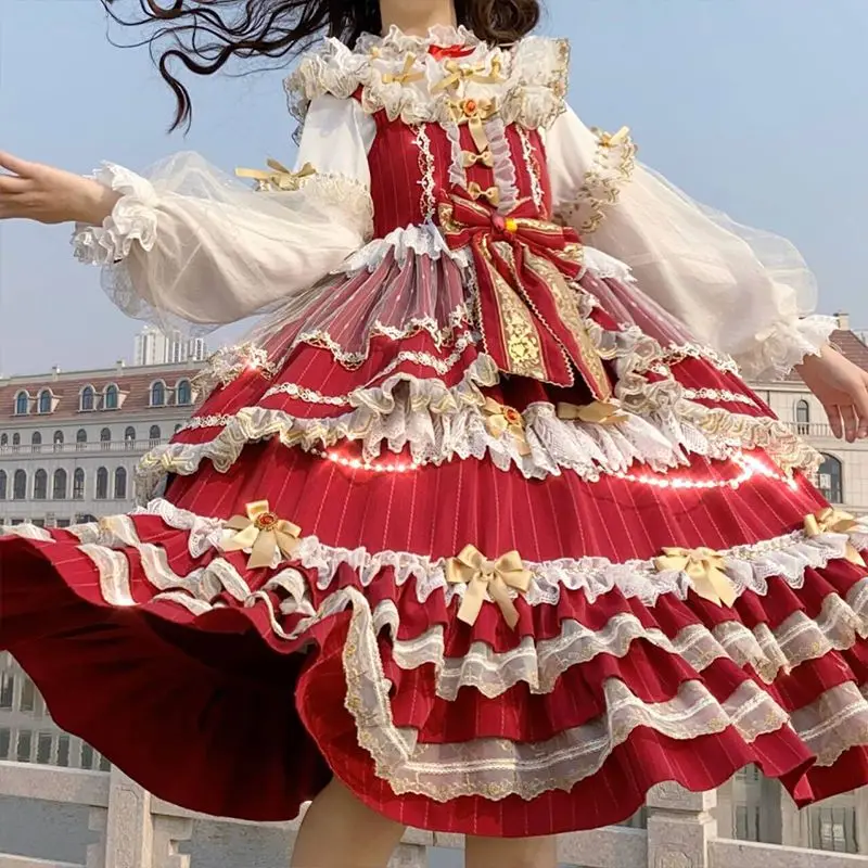 로리타 드레스 데일리 디자인 여성 긴 봄, 가을