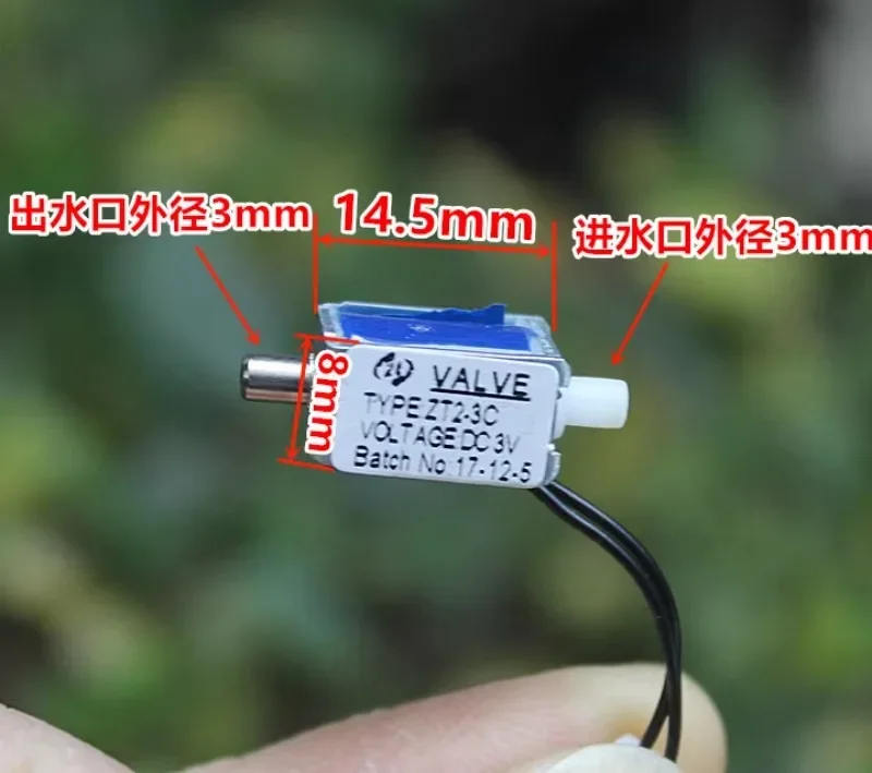 Normally closed water valve automatic watering control micro two-way electromagnetic air valve electric water valve DC3-3.7V