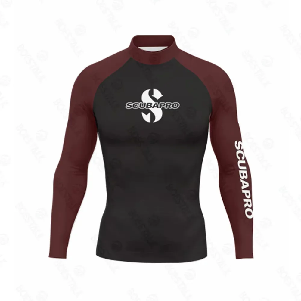 SCUBAPRO Men's UPF 50+ Swim T-Shirt: Long Sleeve Rash Guard for Snorkeling - UV Protection Scuba Dive Top