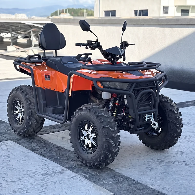Water Cooled 650cc ATV 4WD Quad Bike All Terrain Vehicle Automatic Chain Drive Switchable 2WD/4WD Button Electric Start
