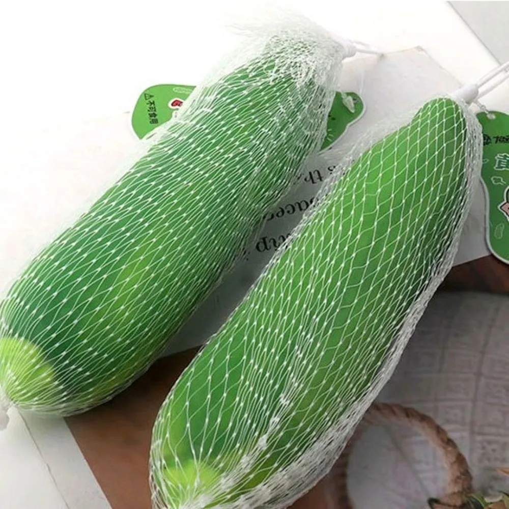 Slow Rebound Cucumber Squeeze Toy Simulation Vegetable Stress Relief Slow Rising Toy Super Soft Squeeze Stress Toy