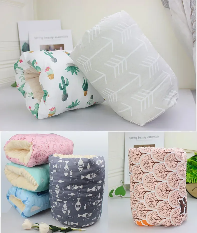 Baby Breastfeeding Pillow Pure Cotton Plus Velvet Feeding Arm Pillow Cushion Newborns Nursing Pillows Maternity Infant Supplies