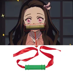 Anime Cosplay Accessories Sealing Stick Role Play Props Girls Halloween Bamboo Mouth Sticks Butterfly Headress Purple Pink Color