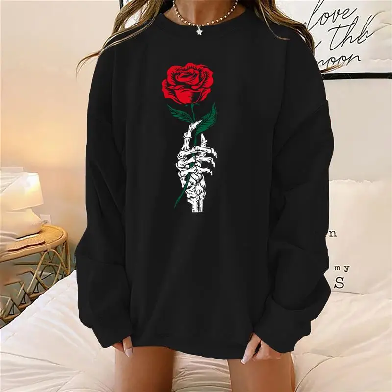 Sweat à capuche Long Sve rond Ne pour femmes, coupe ample, confortable, Streetwear, printemps été automne, haut décontracté