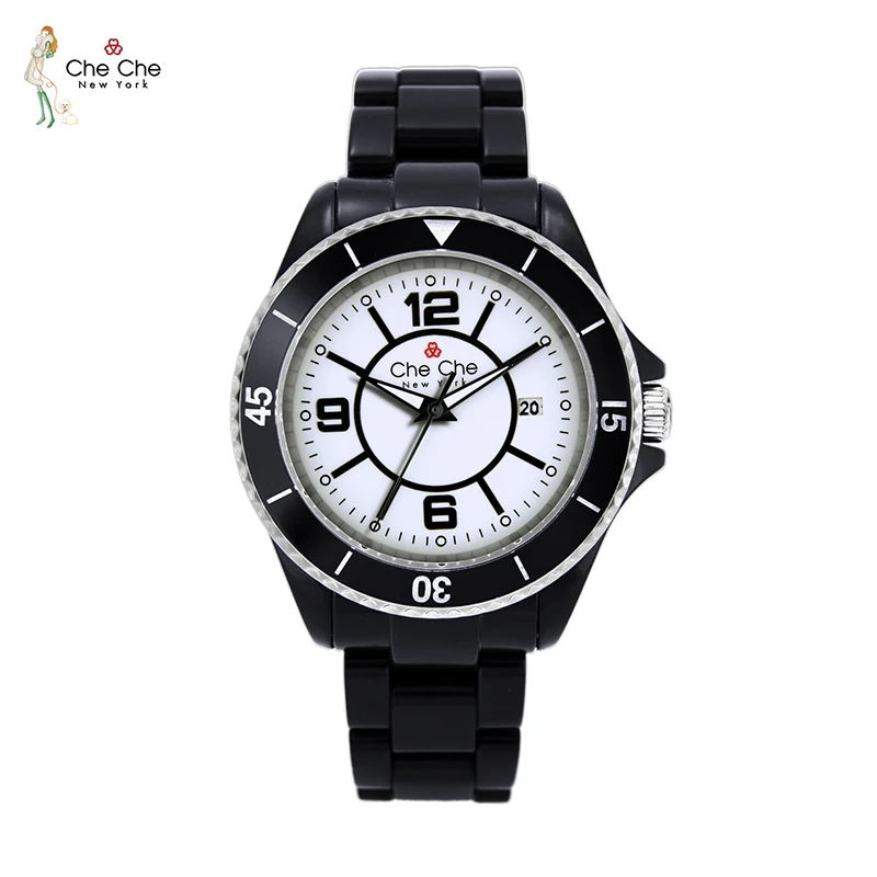 CHECHE CC007 Watch Female Fashion Versatile Sports Wind Commuter Calendar Simple Generous Casual Tide Send Gift Box