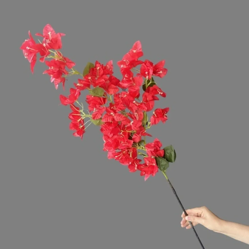 Boogainvillea-人工プラムブロッサム,3Dフェイクフラワー,リアルタッチ,インナーライナー,鉄ワイヤー,24,51,76cm