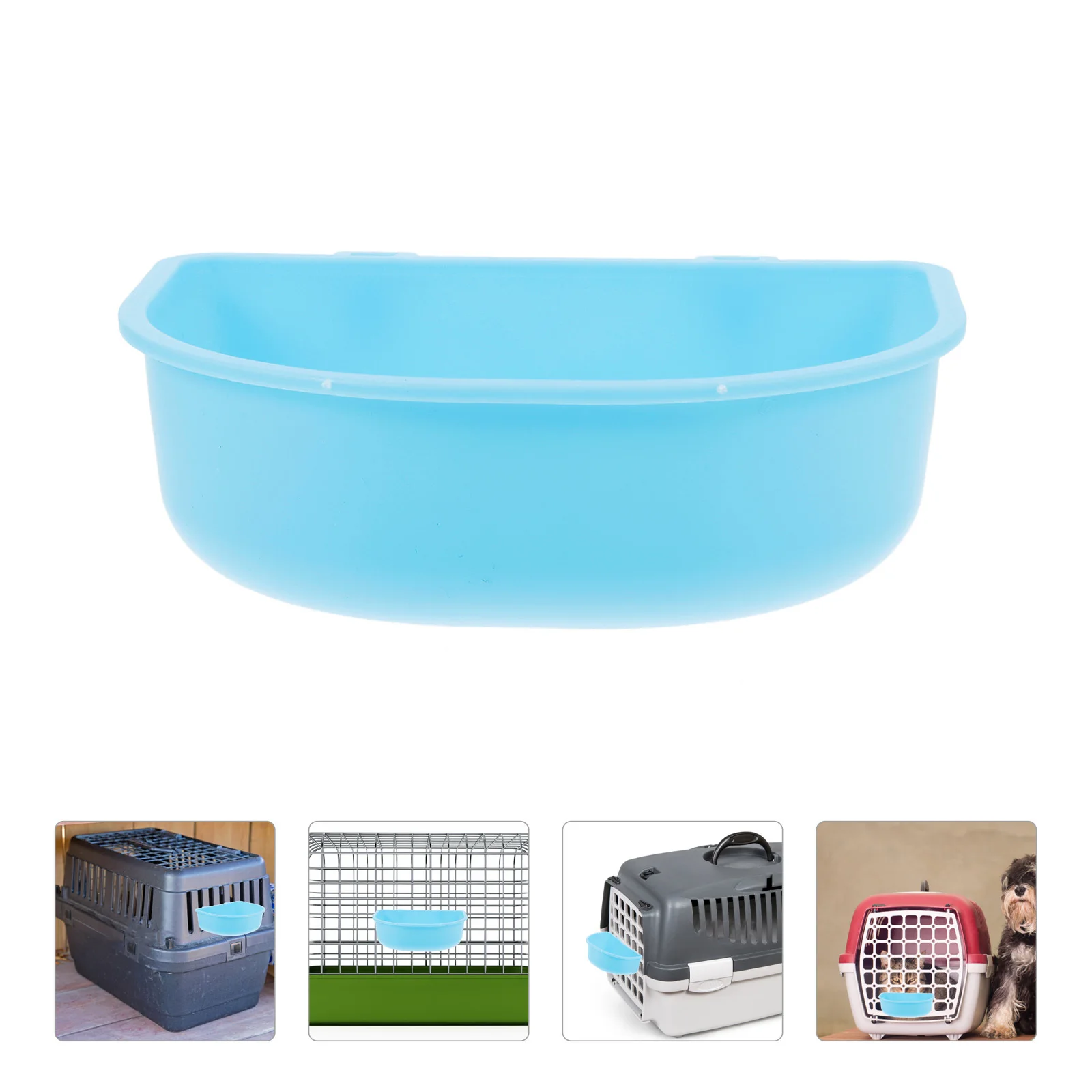 

Plastic Pet Bowl Hanging Cat Dog Feeder Sturdy Small Animal Food and Water Bowl for Rabbits Birds Guinea Pigs Hamsters