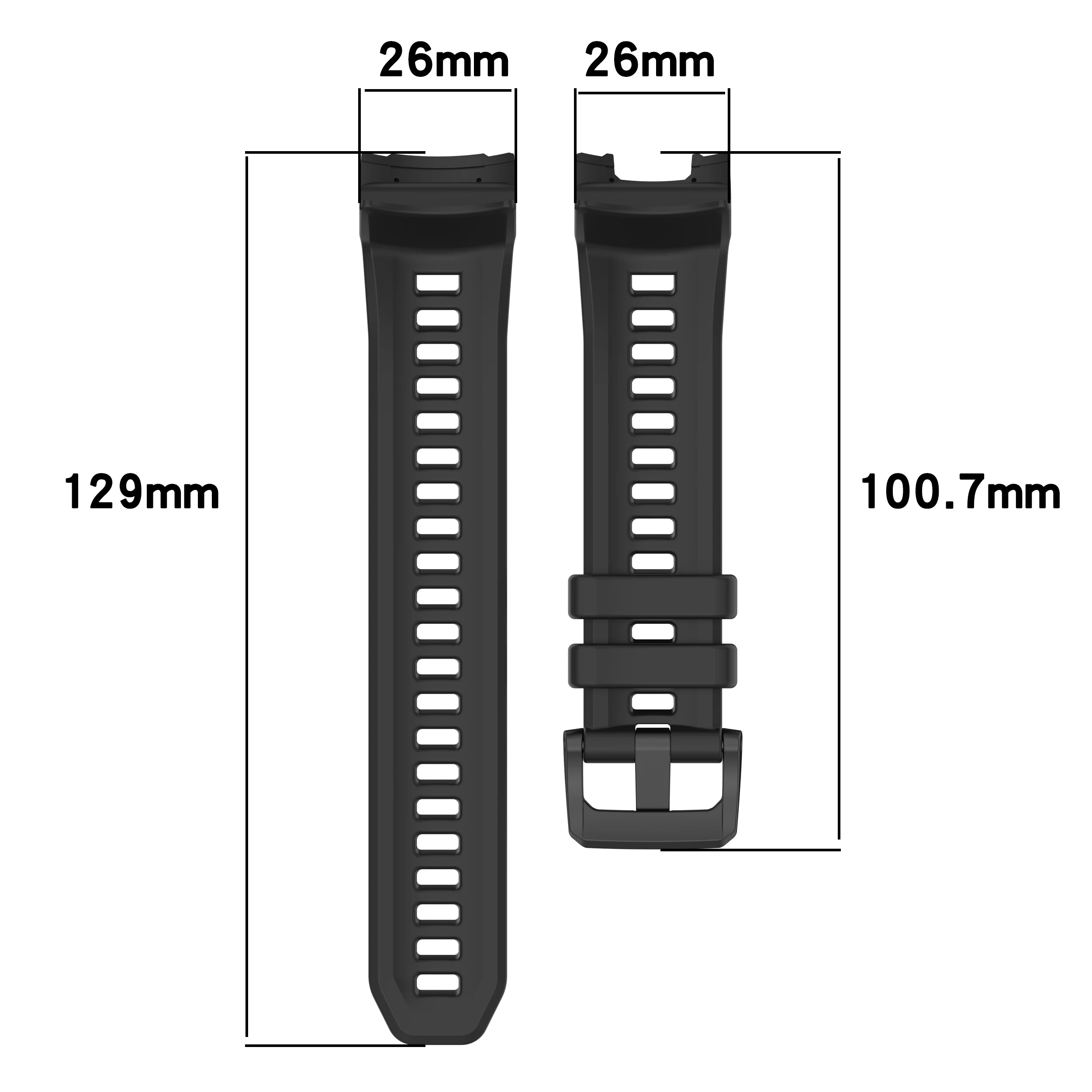 Silicone Band For Instinct 3 Solar 50mm Strap Sport Watchband For Instinct 3 Amoled 50mm Correa No Gaps Bracelet Wristband 26mm