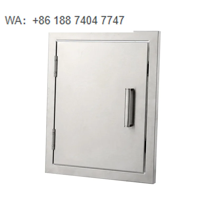 

Hot Selling 304 Stainless Steel Outdoor Kitchen Cabinet Door with Heat & Corrosion Resistance Easy Install