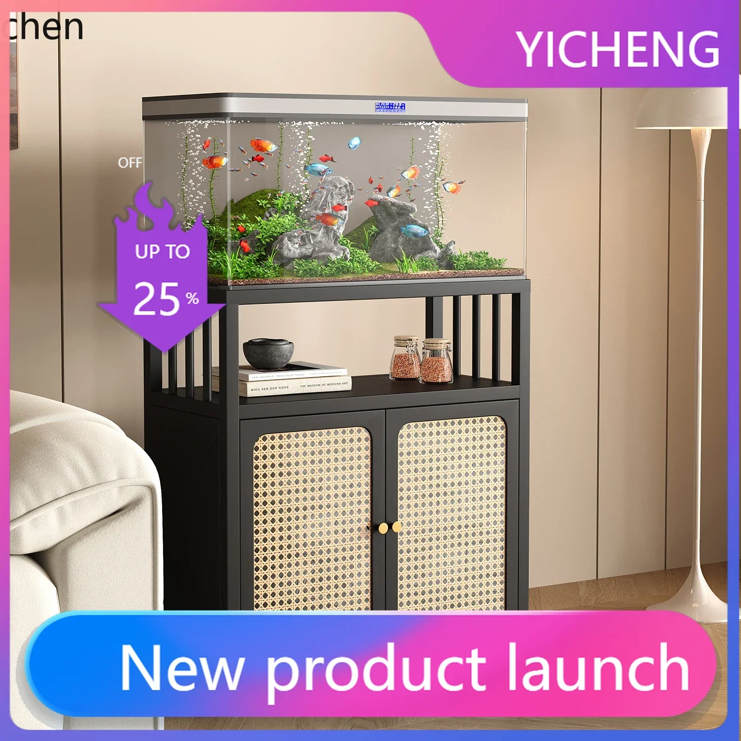 

LYY Fish Tank Base Shelf Dedicated Storage Rack Living Room Multi-layer No Installation Super Heavy-duty Rack