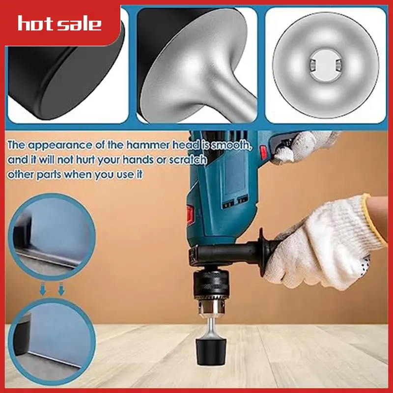 

Головка молотка с круглым хвостовиком, сверхпрочная стальная износостойкая перфораторная головка, для ударной обработки металлического листа, настенной плитки, прочный, 1 шт.