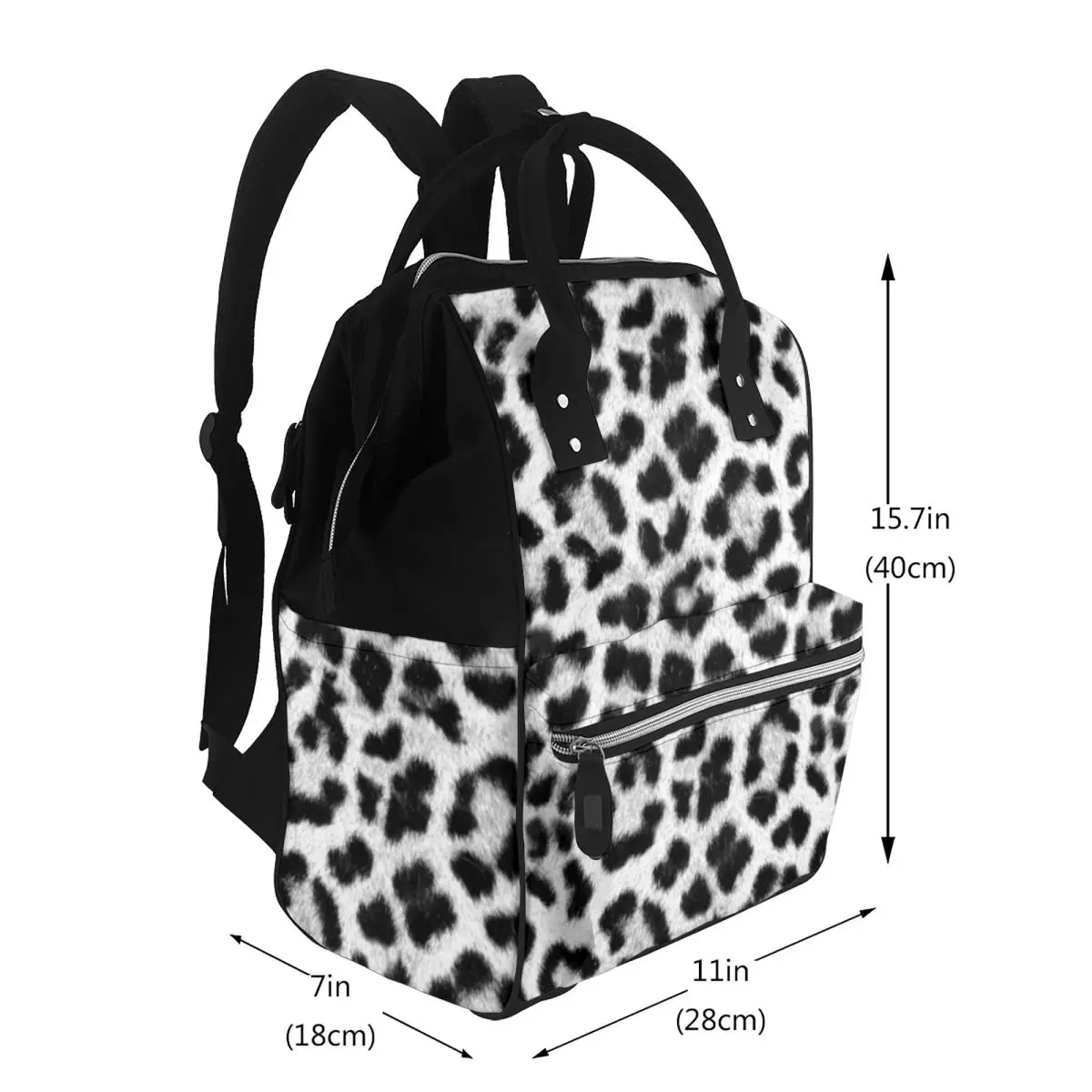 Leopard Print Student Backpack School Bag Hiking Travel Daypack for Men Women Bookbag Shoulder Bags