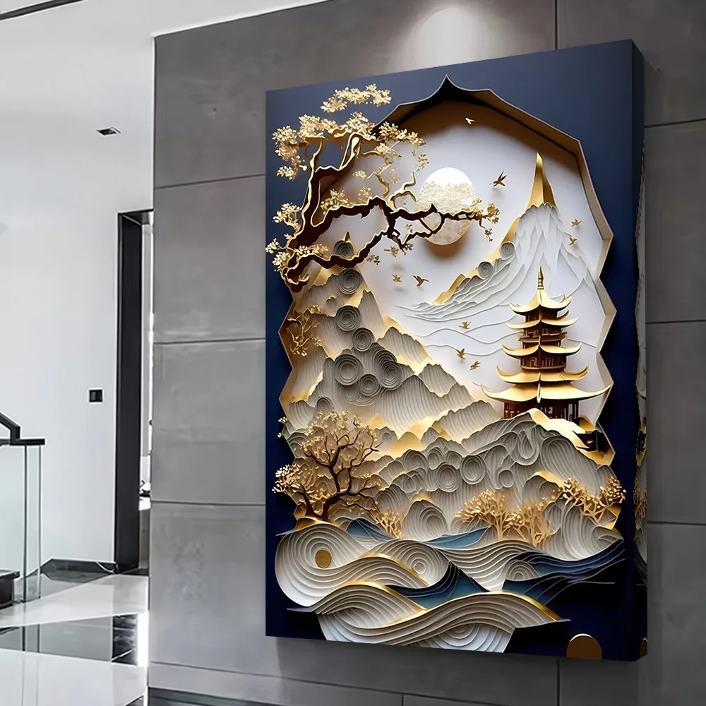 Abstract Bonsai Tree Printing Poster Customizable Pictures Wall Art Canvas Painting for Home Decor Room Decoration Wand Deko