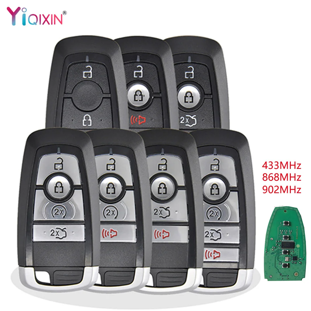 

YIQIXI Smart Car Remote Key For Ford Edge Explorer Expedition Fusion Mondeo Mustang Ranger F150 F350/250 Keyless 315/902Mhz Logo