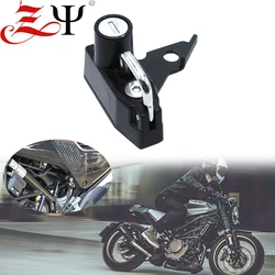 Motorcycle Anti-theft Security Alloy Helmet Lock Mount Hook with  fits For HUSQVARNA SVARTPILEN 125 200 250 401 VITPILEN 401