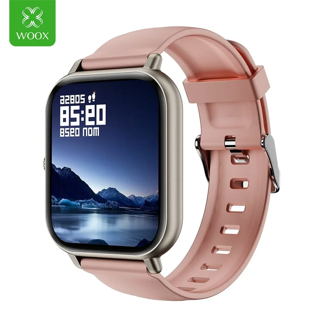 WOOX, reloj inteligente con pantalla táctil de 1,83 pulgadas, para hombres y mujeres, diseño moderno, funciones de salud y control de