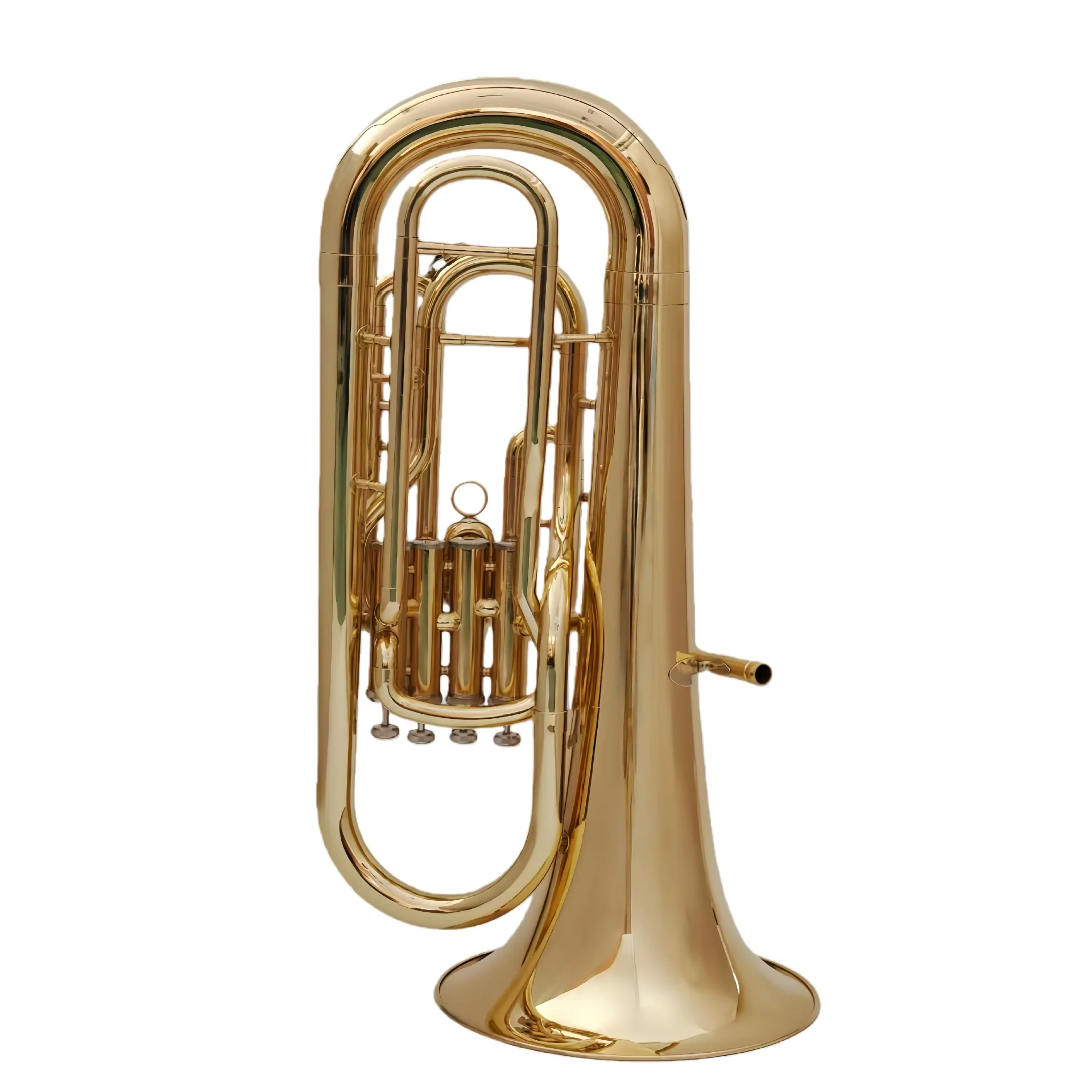Professional Performance Gold B-flat Minor  Four Keys Euphonium Wind Instrument