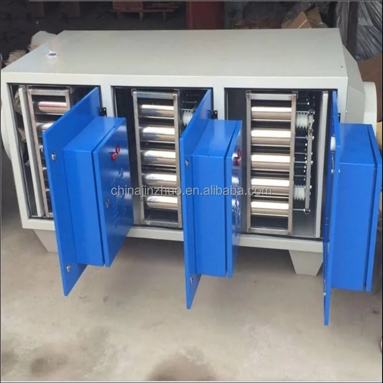 Plasma Fume Purifier Commercial Kitchen Ventilation Indoor Air Purifier 99.9% Efficiency Smoke Gas Oil Scrubber 2.5kW Power