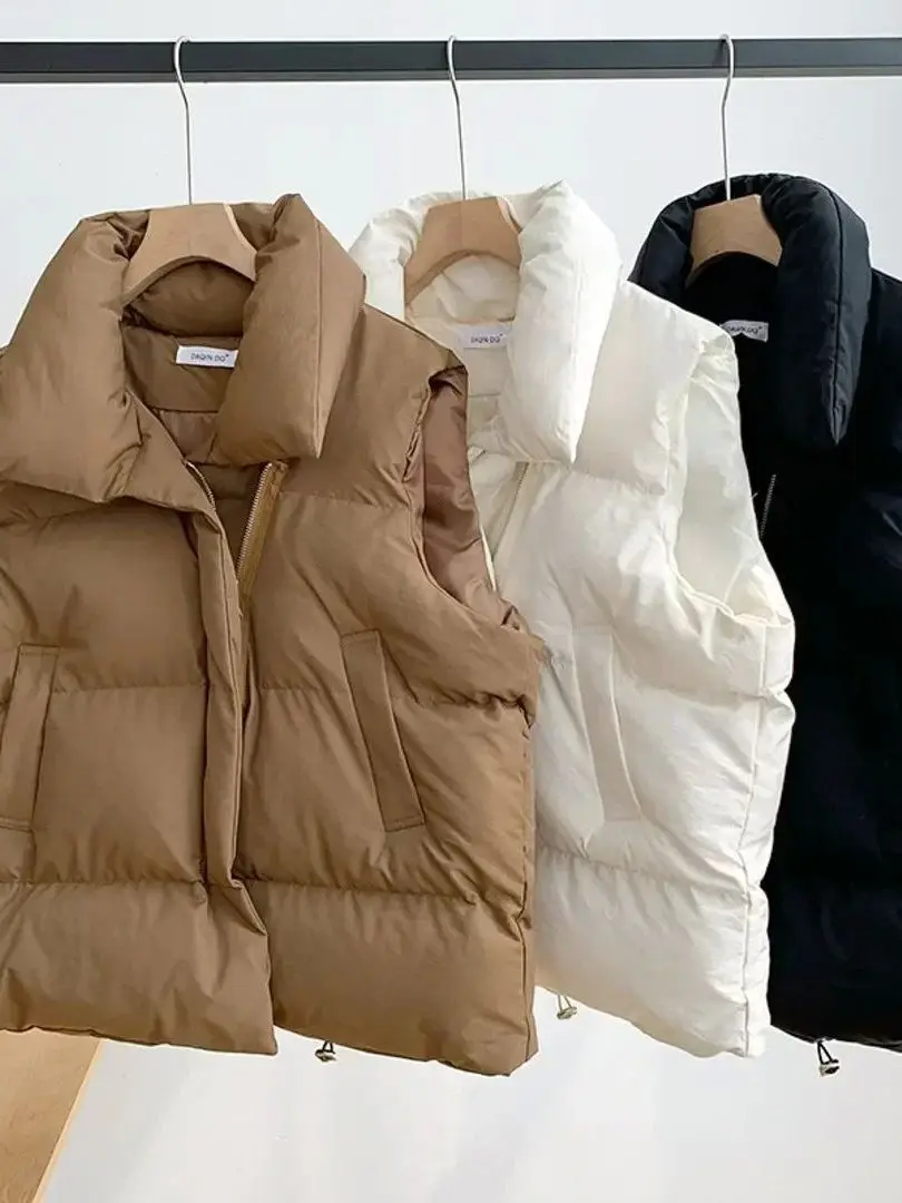 

Свободный жилет для похудения Street Sle Faion Верхняя одежда Женский жакет Тонкая майка Bal на молнии