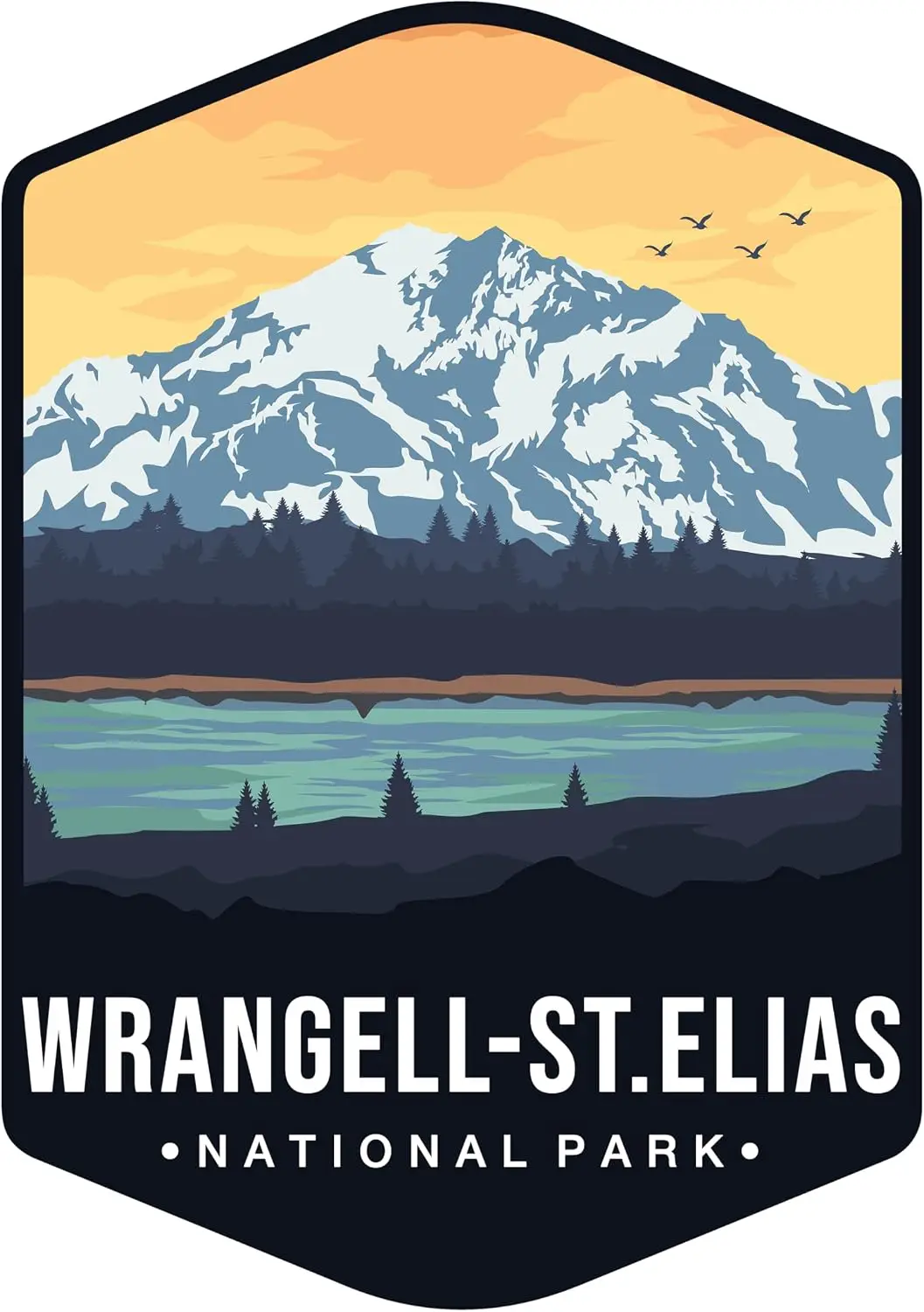 Wrangell-st Elias National Park PVC Sticker For Vehicle Window Toolbox And Laptop Personal Accessories Decoration Decal