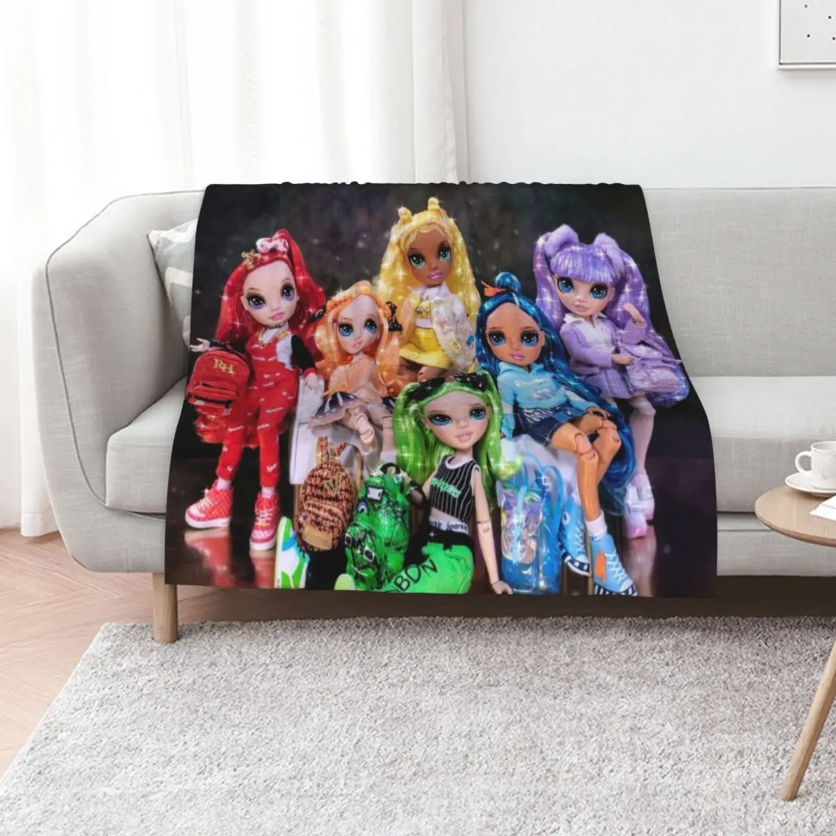 Rainbow High Junior High - main characters Throw Blanket Hair bed plaid Baby Flannel Decorative Throw Blankets
