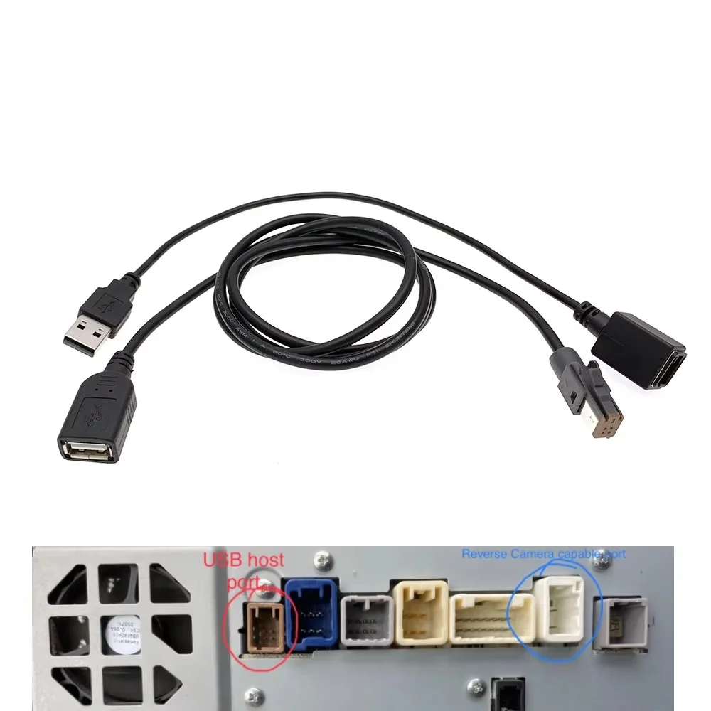 

For Subaru/Suzuki Car Aux to USB Adapter - 4 PIN Plug Media Data Wire Connector