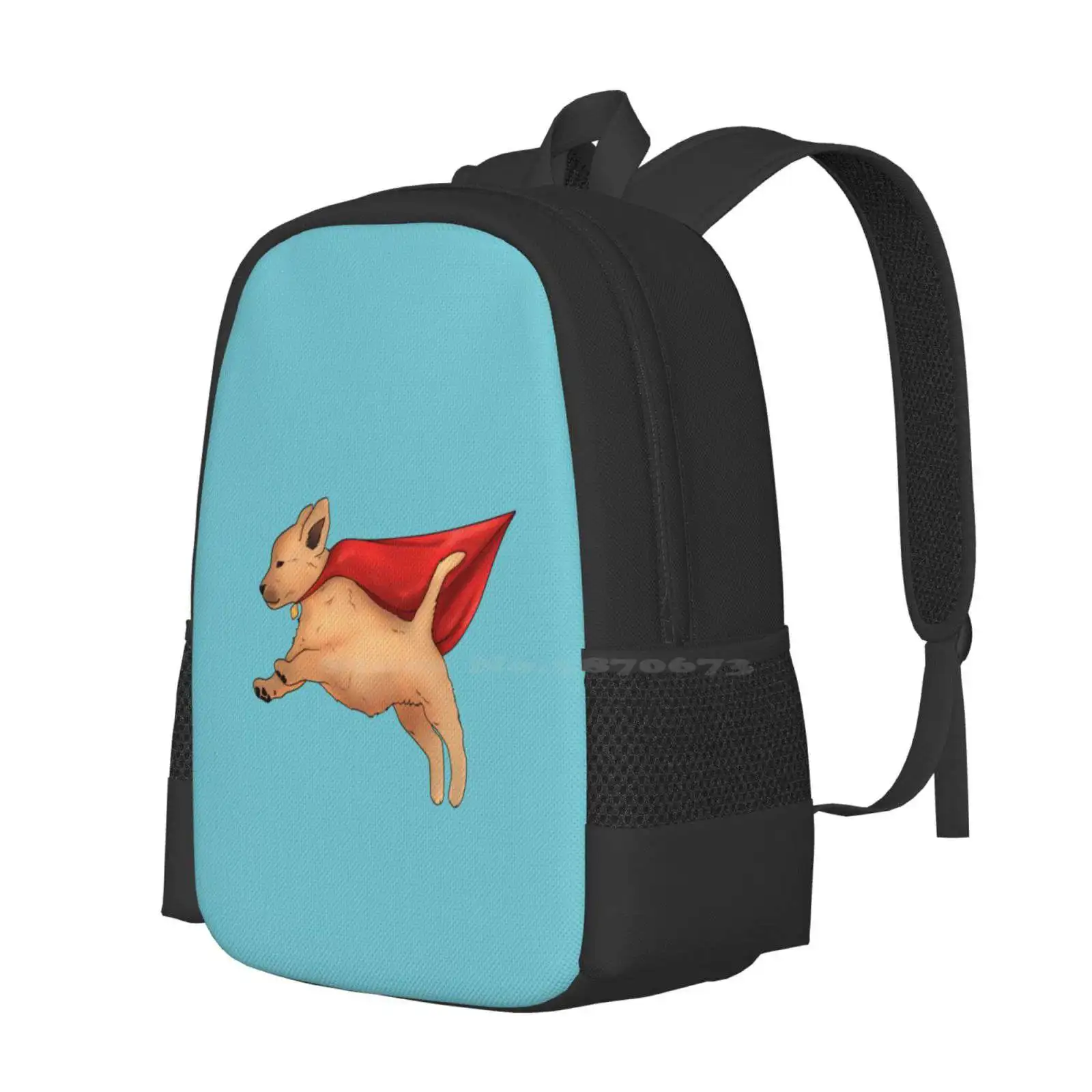 Super Pup Hot Sale Schoolbag Backpack Fashion Bags Super Puppy Super Dog Puppy With Superpowers Dog With Superpowers Superhero