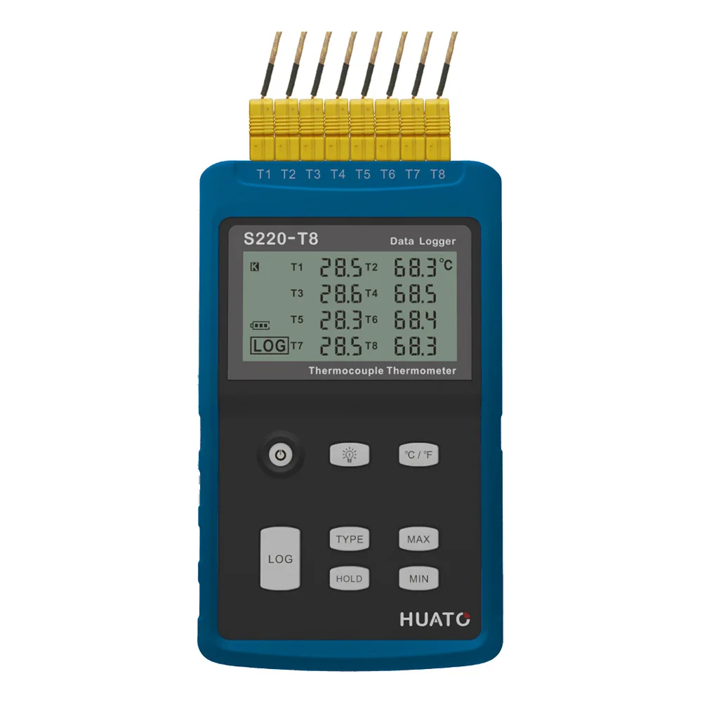 Multi-channel data analytics, K-type thermocouple oven loggers, handheld devices