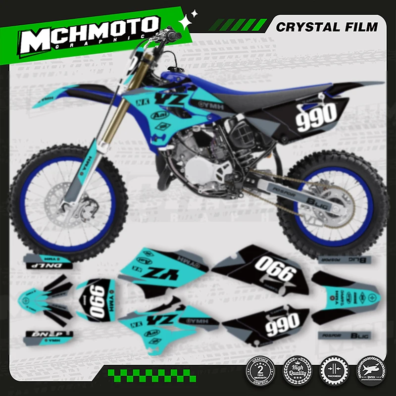 

MCHMFG мотоциклетные графические фоновые наклейки, наборы наклеек для YAMAHA 2015 2016 2017 2018 2019 2020 2021 YZ85 YZ 85