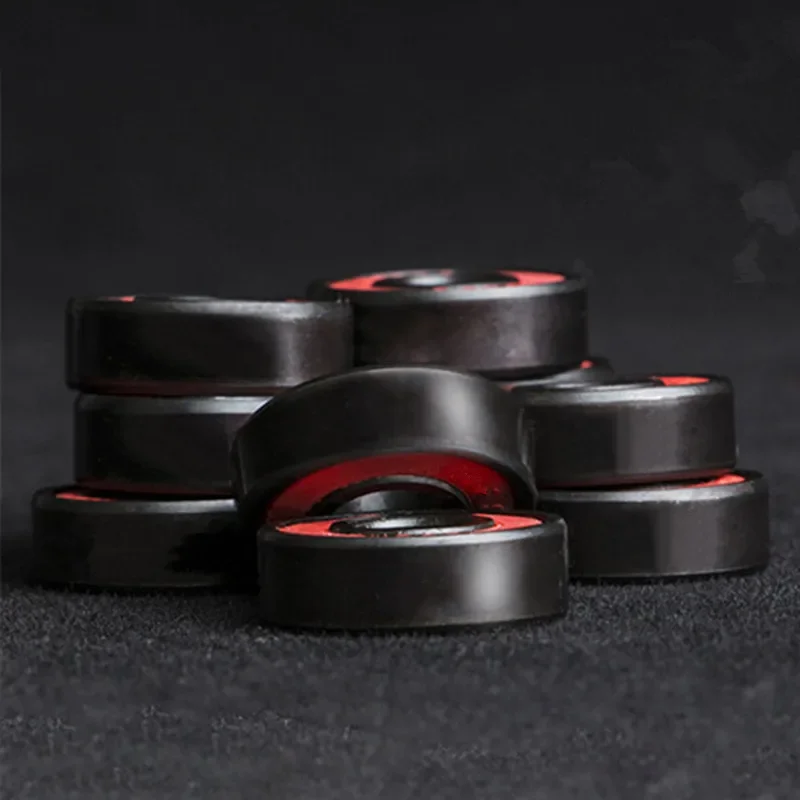 8 Pcs 608RS Ceramic Wheels Bearing Spinner Finger Skateboard Skate Roller