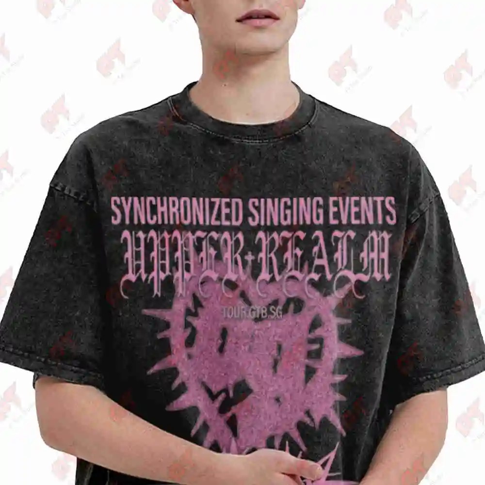 Drain Gang Vintage Washed Tee Pure Cotton T-Shirt