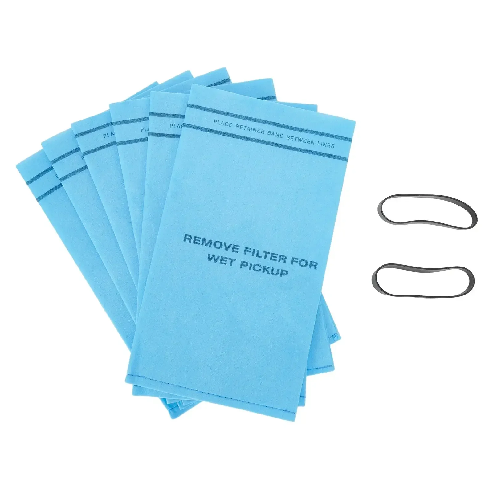 6Pcs Filter Bags And Bands For Craftsman 9-16949 9-38737 For MultiFit VF2000 For 2-2.5 Gallon WS01025F2/WS0500VA/WS0400