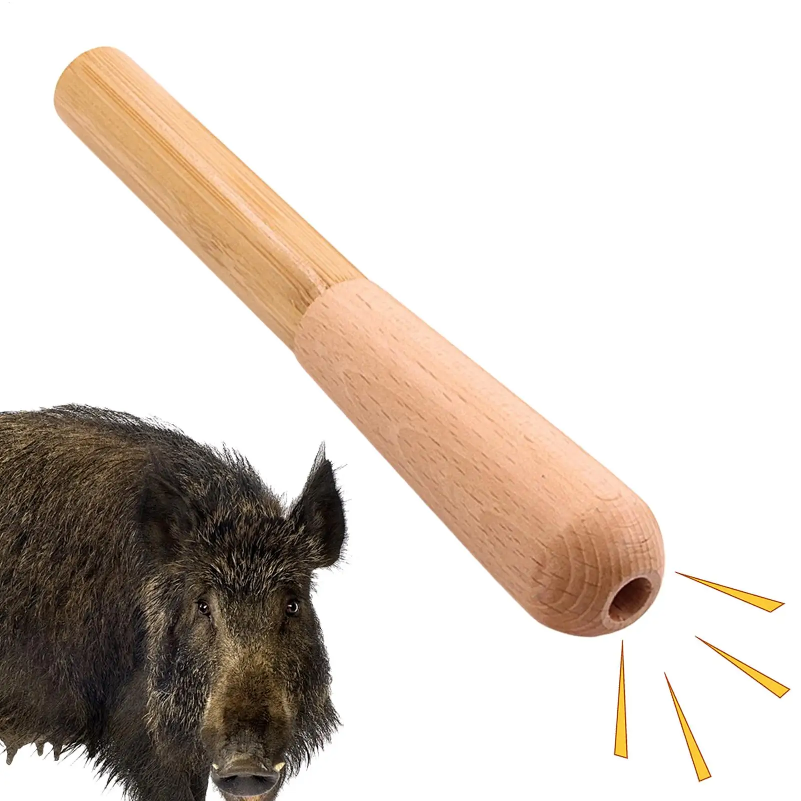 Wild Boar Call Whistle Wooden Hunting Whistle Imitation Sound Tool for Attracting Hogs, Hunters, Outdoor Camping Gear