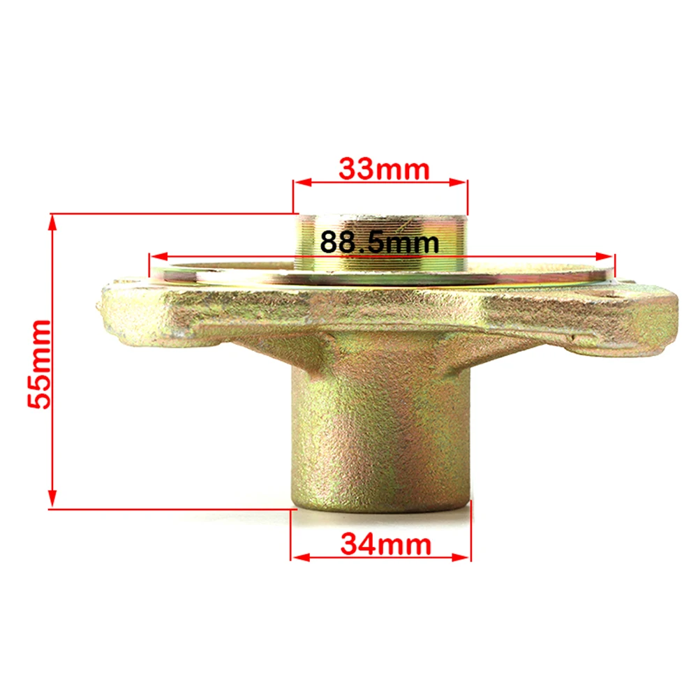 23T Spline Mounting Hub Bracket, 4-Hole Pattern - Replacement Part for 50cc 125cc 150cc 250cc ATV, Quad, Dirt Bike, Buggy