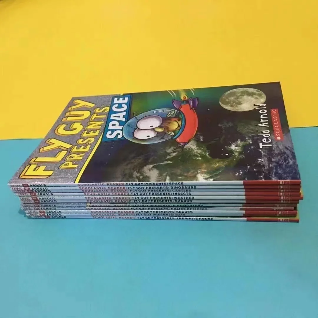 14 Books English Picture Book Fly Guy Presents English Picture Storybook Interesting Children's English Learning Toys Libros