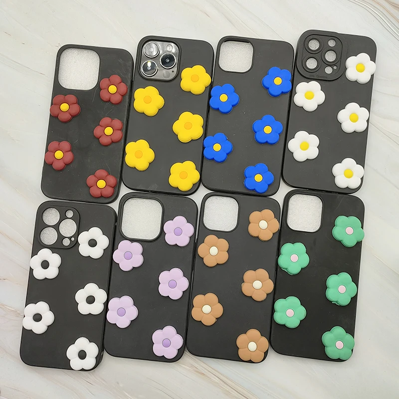 Korea Ins Artistic Color DIY Flower Case For Cubot Note 40 20 Pro P80 P60 P40 P30 P20 Max 3 5 C30 Cute Sunflower TPU Cover