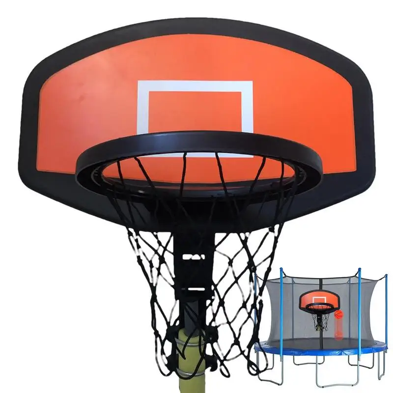 Trampoline Ball Hoop Basketball Hoop Toy For Kids Indoor Basketball Hoops Trampoline Ball Hoop Stand 11in Diameter For Outdoor