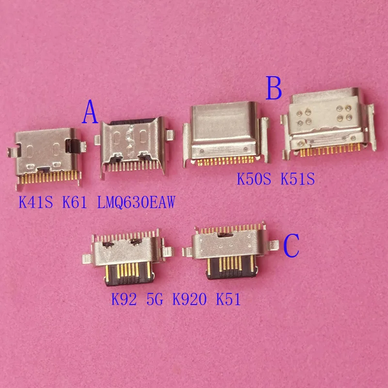 

10Pcs USB Charger Charging Dock Port Type C Plug Contact Connector Jack For LG K41S K61 K92 K920 K51 LMQ630EAW Q630 K50S K51S