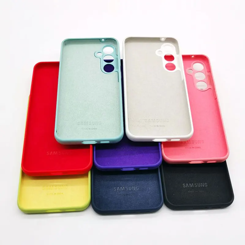 For Samsung Galaxy S24 S23 S22 Plus Ultra case Liquid Silicone Phone Cover For Galaxy S23FE S24+ S23+ S22+ Back Protective Case