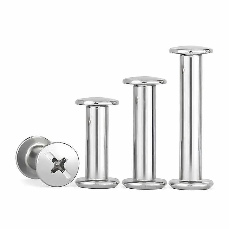 M3 m4 m5 m6 304 a2 aço inoxidável saco de couro cinto foto scrapbook álbum livro pós parafuso ligação chicago parafuso prego rebite parafuso