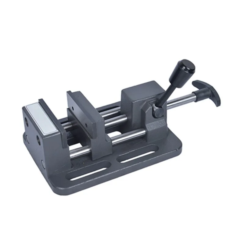 Heavy Duty Quick Drill Press Flat Jaw Precision Bench Drill with Woodworking Vise 3 4 6 8 Inch