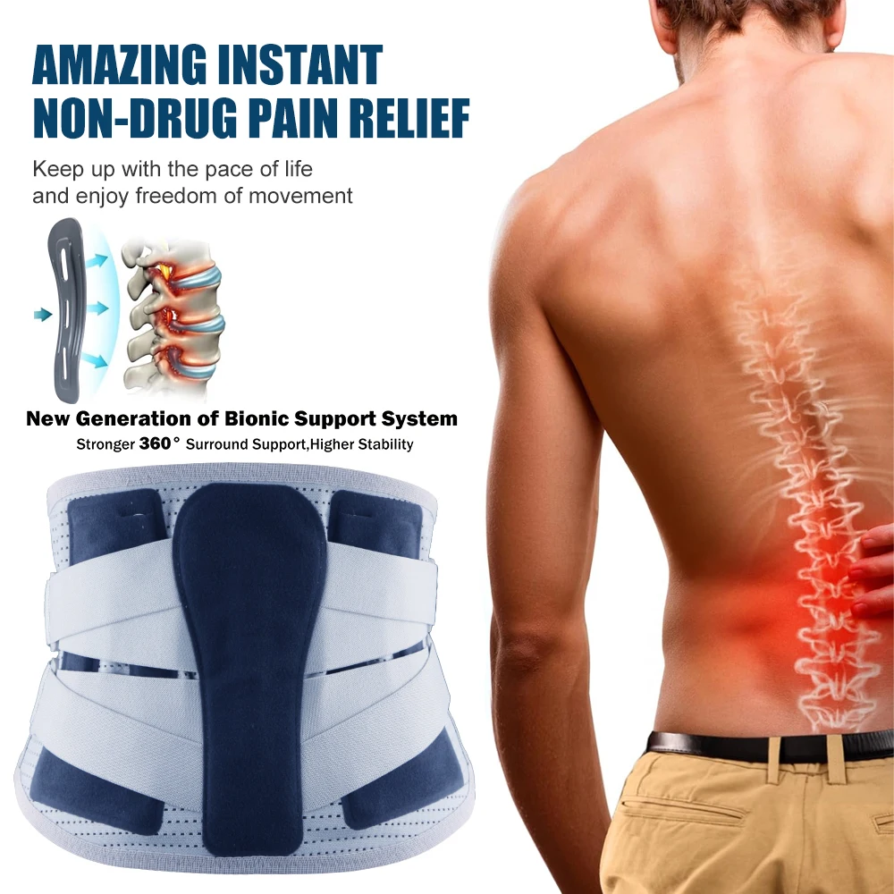 Adjustable Lumbar Support Belt Double Pull Back Waist Orthopedic Corset Spine Decompression Back Pain Relief Tighten The Abdomen