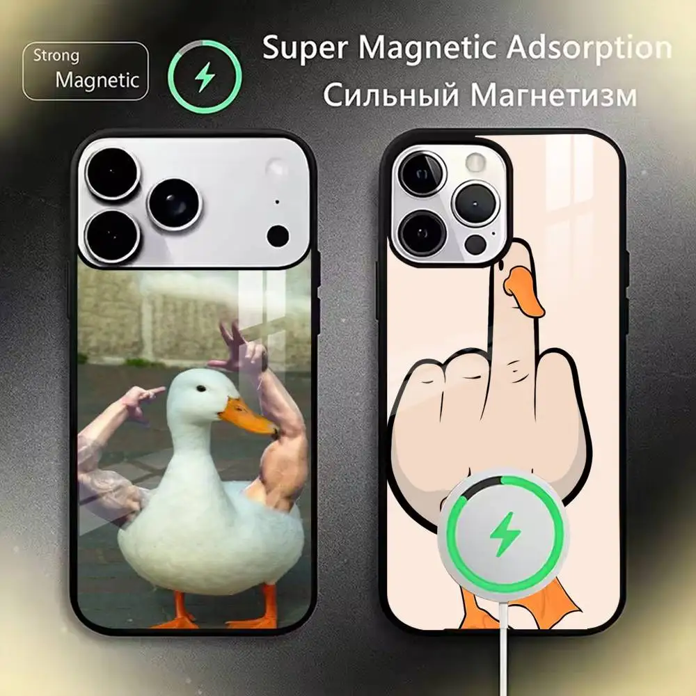 Funny Fighting Animals   Phone Case For iPhone17,16,15,14,13,12,11 Plus,Pro Magnetic For Magsafe Wireless Charging