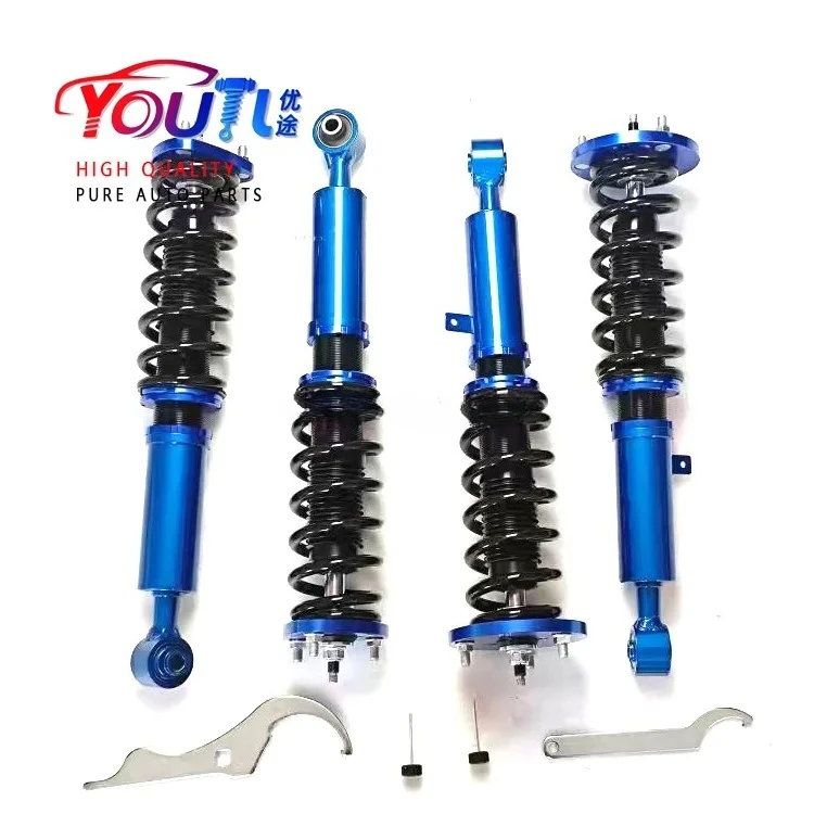 

High Performance Car Damping Adjustment Coilover Kit Front Rear Height Adjustable Shock Absorber For CROWN REIZ MARK X