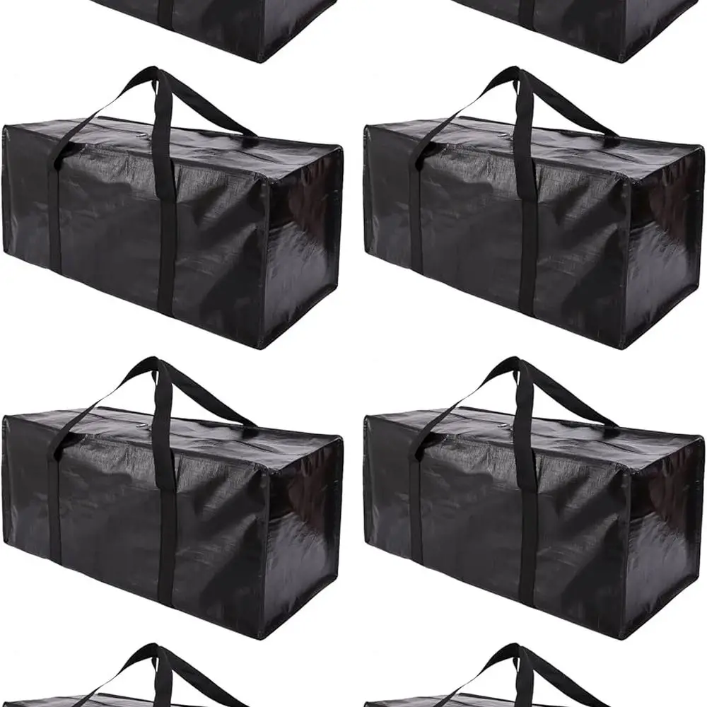 

Сверхмощные сумки для хранения на молнии в упаковке из 8 штук для компактных переезда и экономии места, складные альтернативные в коробках