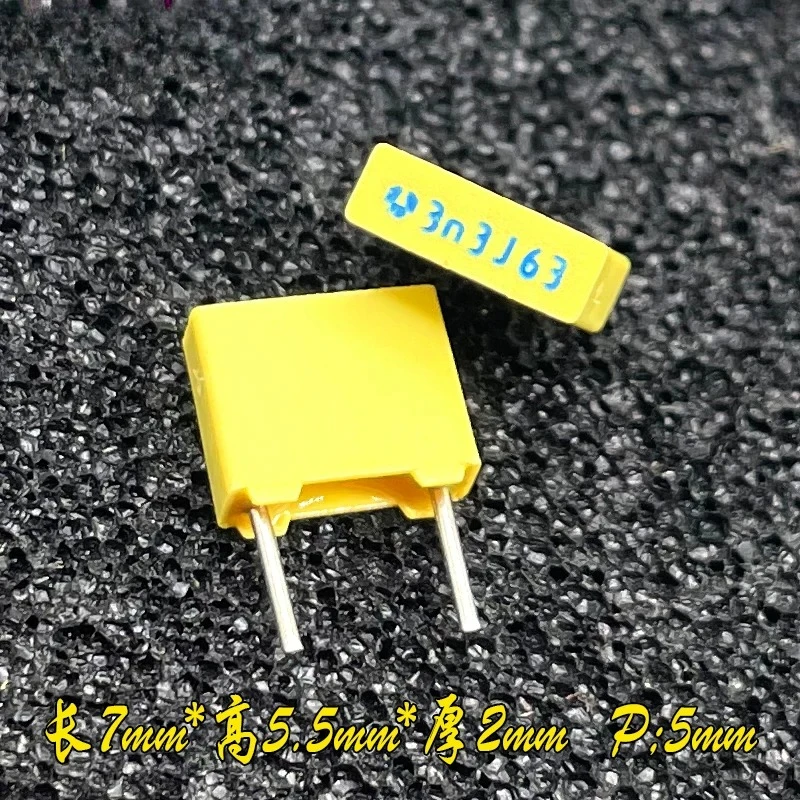 Audio for France TPC Thomson MKP Capacitor 332 3.3nF 3300pF 63V 100V Copper Lead   200pcs