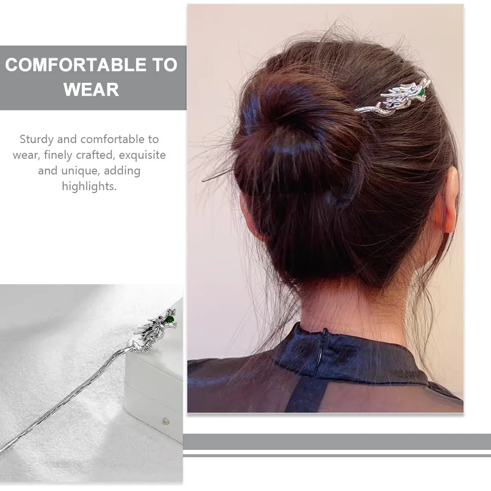 

Винтажные китайские палочки для волос, металлические палочки для еды, стильный традиционный аксессуар для женщин, повседневные приподы и особые случаи