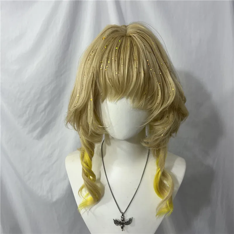 Styled Aglaea Cos Wig Curly Cosplay Wigs Anime Customized Synthetic Wig  For Girl Women Heat Resistant Synthetic Wigs with Wig